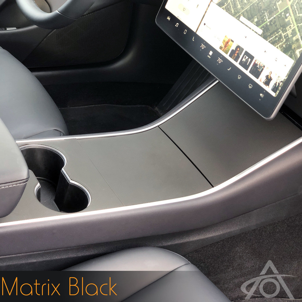 Vinyl Center Console Wrap for Tesla Model Y & 3