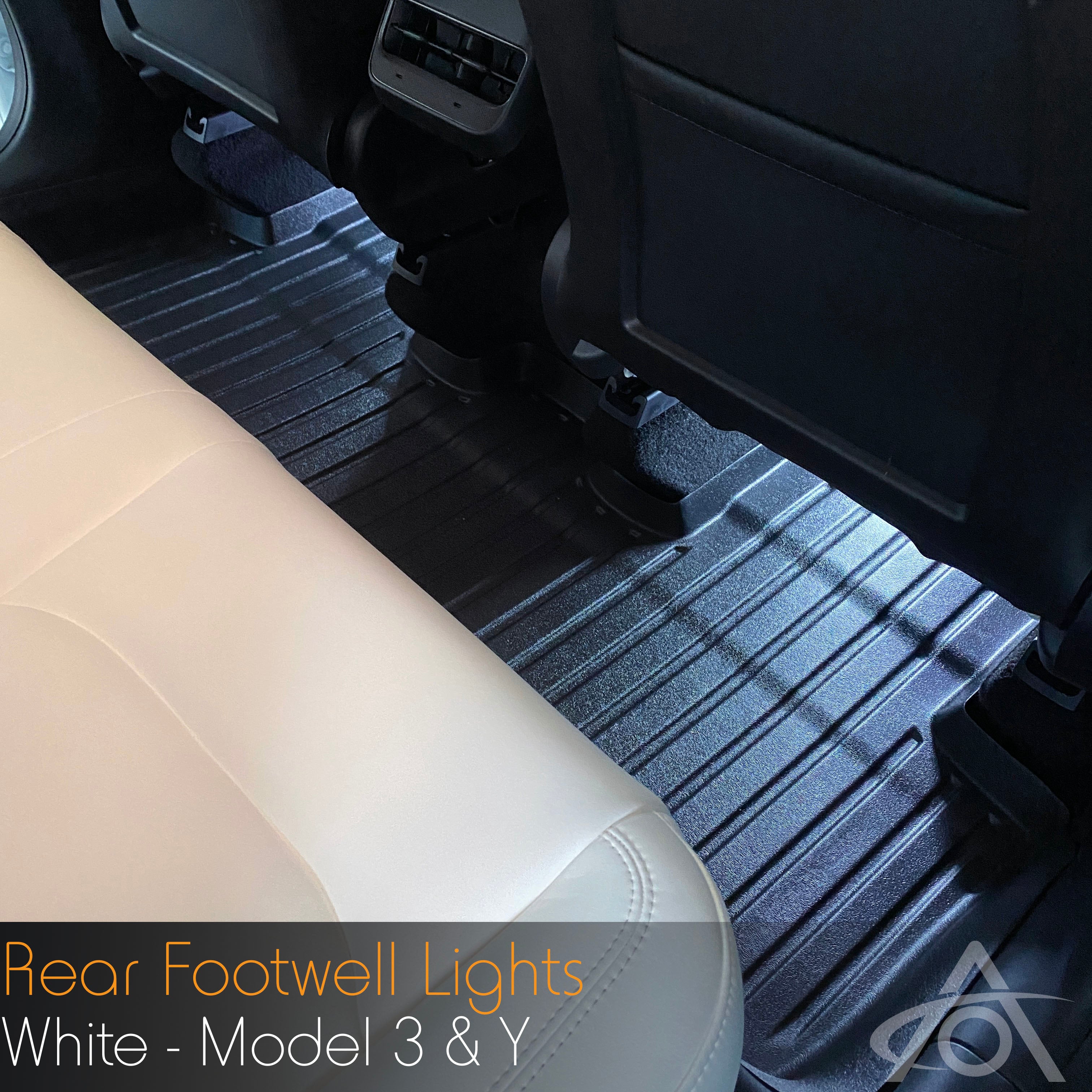 Premium Rear Footwell Lights for Model 3/Y