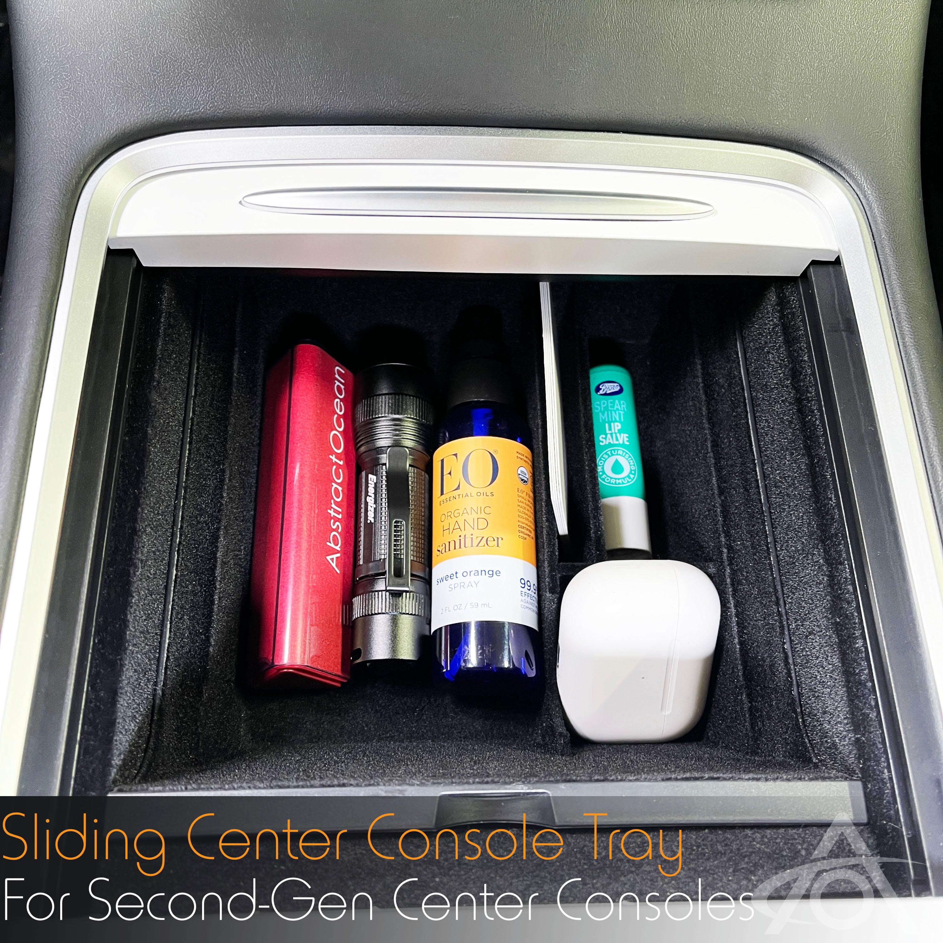 Sliding Center Console Tray for Model 3/Y (2nd Gen Console)